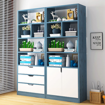 Bookshelf Simple modern floor-to-ceiling economical household living room simple student multi-layer space-saving storage cabinet shelf