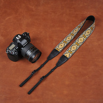cam-in embroidered national art style wind single anti digital camera braces micro single photo shoulder strap cam8461