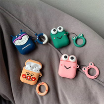 Cute cartoon airpods Pro3 generation silicone protective cover Apple wireless headset cover anti-fall soft shell suitable