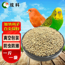 Hyun material imported Ghanaian Lizi tiger skin Parrot bird edible tip millet white tip bird food bird feed 500g vacuum pack