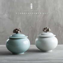 Shengshan handmade ceramic tea pot creative Taihu stone ceramic tea waking tea pot Puer pauywood gift box packaging