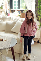 Milk dads Home puell girl thin velvet jersey ball with cap sweatshirt Zipper Acrobat Skirt Hem Underpants 5Z