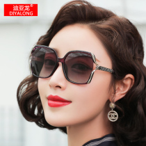Dialong polarized sunglasses 2021 new fashion ladies large frame retro round face driver driving sunglasses driving mirror