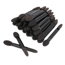 Soft hair manual double-headed sponge eye shadow brush with eye makeup brush covering defective silicone sponge stick