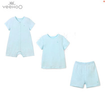 3 5 discount Inns baby one-piece clothing male and female Bao Summer ultra-thin short sleeve pure cotton khae climbing suit 184B0319