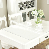 pvc tablecloth table mat waterproof and oil-proof tea table cloth tea table cushion soft glass tablecloth table protective pad
