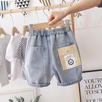 Korean boys summer five points jeans 2021 New Small Children Baby thin shorts little boys pants