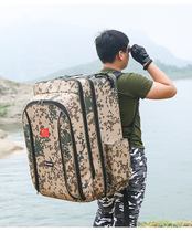 Fishing Monarch Long Strip Fishing Backpack Large Capacity Fishing Chair Bag Thickened Waterproof Fish Rod Bag Multiple All-in-one Gear Bait Bag