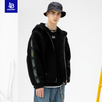 Lilbetter coat mens autumn and winter Korean version of lamb wool cotton clothes men casual cotton clothes tide libetter cotton padded jacket