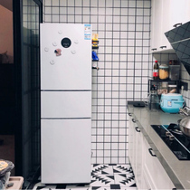 Midea refrigerator household small 230L three-door white energy-saving first-class double-door medium-thin refrigerator