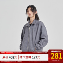 PCLP suede zipped jacket jacket jacket national tide card spring autumn season new loose jacket man