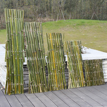 Bamboo fence bamboo pull net outdoor courtyard flower bed guardrail fence Garden Vegetable Garden bamboo pole partition with bamboo fence