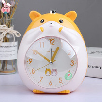 Cute creative children students with cartoon bedside mute bedroom talking multifunctional voice snooze alarm clock