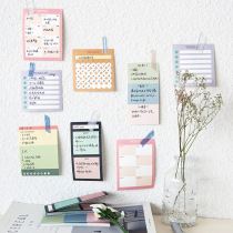Spring color tear pad booklet listing punch month weekly plan portable hand account notes hand account note