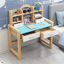 Learning table children children simple Pink children with bookshelves Primary School table wooden home desks and chairs baby