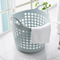 Plastic dirty basket clothes cover basket clothes basket clothes locks basket toys for stolen blue household washing basket bucket
