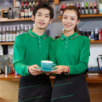 Custom Group corporate clothing lapel advertising polo shirt long sleeve T-shirt work clothing custom-made diy print logo