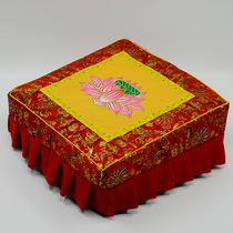Lotus cloth worship deng tao bai dian fo tang Temple bai gui cushion cover futon sets kowtow deng tao worship squat sets Lotus stool