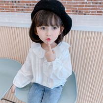 Girls  autumn shirts 2021 new Korean childrens shirts Foreign style childrens baby fashionable long-sleeved tops tide