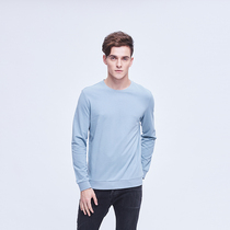 NOME new spring round neck simple solid color long sleeve T-shirt pullover casual base shirt mens top