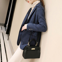 JOLIMENT woolen suit jacket women 2020 new autumn winter slim niche thick wool woolen suit