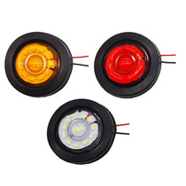 LED trailer lamp 2 inch corner lamp red yellow and white rear tail lamp in two inches