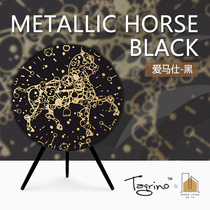 Tegrino European handmade custom A9 audio mask black horse print sound cloth Hermes Black