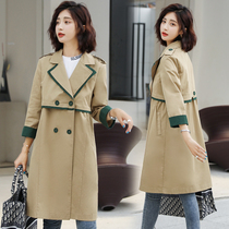 2019 popular windbreaker womens long spring autumn new small man Korean loose thin coat English style