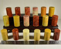 3X3X5CM authentic Shoushan stone round seal practice stone seal seal stone original stone custom gold stone seal engraving seal