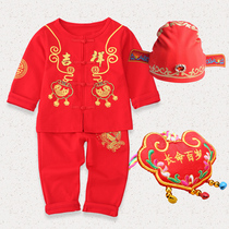 Baby Age Dress Boy Spring Autumn Clothes One Year Old Birthday Dinner Party Children Baby Girl China Wind Tango Clothing Grab Zhou Clothes