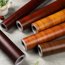 Thickened wood grain stickers self-adhesive furniture coffee table refurbished film desktop walnut table color veneer desk