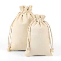 Hemp Cloth Bag Sack Sack Rice Bag Bag Cashier Bag Drawing Rope Bag Bunches Pocket Canvas Cotton Fabric Small Cloth Bag