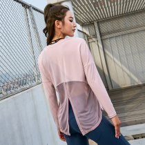 Spring Summer Yoga Clothes Sexy Womens Tennis Gym Fitness Blouse Outdoor Leisure Sports T-shirt Exercise Morning Running Long Sleeve Loose