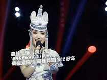 Ethnic dress accessories Mongol lady hat Mongolian head adorned with adult Mongolian hat performance hat hot sell set