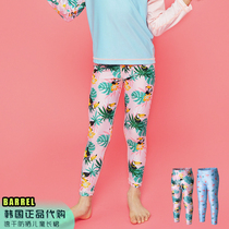 BARREL Korea water sports split snorkeling swimming Pattern surf children floral tight pants women