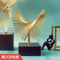 European and American gold metal flying hawk crafts fittings modern simple shooting props steel strip coil trim