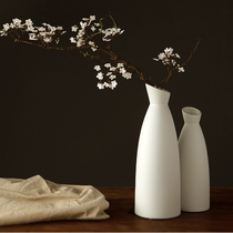 New Chinese Zen handmade pot vase home accessories desktop ornaments porch simple ceramic vase flower insert