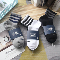 Right angle heel day single men antibacterial deodorant breathable perspiration tube casual socks sports socks three pairs M9110