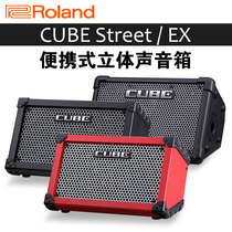 Roland cube street EX electric wood guitar keyboard speaker folk singing street show