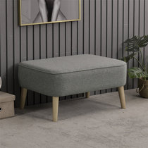 Changing shoes stool Nordic minimalist down-to-foot sofa stool Home bedroom solid wood bed tail stool fitting room with shoes stool to door stool