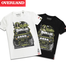 Cross-country Rivers Boomer short sleeves T-shirt Raptors FJ-150 loose big code Loaded Printed Body Shirt Summer