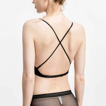 U-shaped underwear female summer without steel ring large bra thin bra small bra on stealth indentation bra