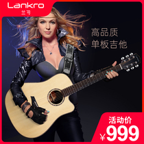 Lanke X3 folk acoustic guitar veneer single beginner male and female students dedicated novice into 41-inch door guitar instrument