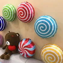 Color lollipop shape aluminum film balloon baby birthday wedding decoration Festival childrens party balloon