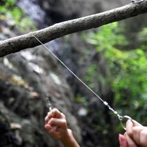 EDC outdoor boutique survival wire saw superhard wire saw 360 degrees rotating stainless steel saw