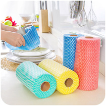household lazy person disposable wash cloth non-greasy kitchen cleaning cloth cleaner absorbs water without removing hair dishwashing cloth