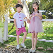Childrens costume Hanfu fairy costume princess dress Chinese style Tang suit skirt school uniform kindergarten Garden dress summer