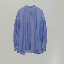 MRER Mo Yi 2020 autumn lace small stand-up collar bubble sleeve shirt R0C23461 domestic original 539