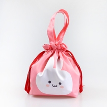 totu sweet rabbit lunchbox bag lunchbox bag children small handbag bunches pocket with rope cloth bag