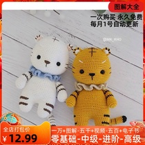 38 Little Tiger hook knit wiring pieces of tiger hook wiring doll diy material packet graphic gift